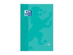 Oxford School Classic Cuaderno de Recambio - Tamaño A4 - Tapa Blanda - Encolado - Cuadricula 5x5 - 80 Hojas - Color Ice Mint