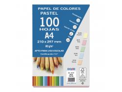 Dohe Papel Multifuncion Color Pastel - 80g - Apto para Fotocopiadoras, Impresoras Laser y Chorro de Tinta - Ideal para Uso Escolar