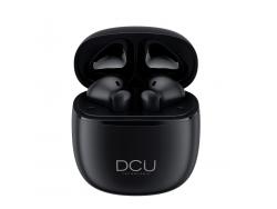 DCU Tecnologic Auriculares Mini Mate Bluetooth 5.1 - Libertad y Comodidad para tu Musica Favorita - Version V5.1 - Bateria de Larga Duracion - Altavoz 10mm - Rango Bluetooth 10m - Color Negro
