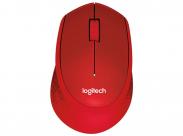 Logitech M330 Silent Plus Raton Inalambrico 1000Dpi - Silencioso - 3 Botones - Uso Diestro - Color Rojo