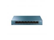 Tp-Link Switch Sobremesa 8 Puertos 10/100/1000Mbps - Carcasa De Metal - Tecnologia Verde - Plug & Play - Color Gris