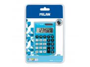 Milan Digitos Pocket Calculadora 8 - Calculadora De Bolsillo - Tacto Suave - 3 Teclas De Memoria Y Raiz Cuadrada - Color Azul