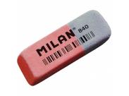 Milan 840 Goma De Borrar Biselada - Doble Uso - Flexible - Miga De Pan - Caucho - Color Rosa/Azul