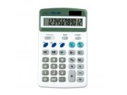 Milan Calculadora 12 Digitos - 3 Teclas De Memoria - Raiz Cuadrada Y Calculo De Margenes - Apagado Automatico - Color Blanco