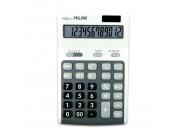 Milan Calculadoras De 12 Digitos - 3 Teclas De Memoria - Calculo De Margenes - Raiz Cuadrada - Apagado Automatico - Color Blanco Y Gris