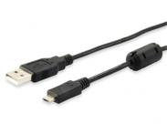 Equip Cable Usb-A Macho A Micro Usb-B Macho 2.0 Con Ferrita - Longitud 1.8 M.