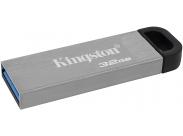 Kingston Datatraveler Kyson Memoria Usb 32Gb - 3.2 Gen 1 - 200 Mb/S En Lectura - Diseño Metalico - Color Plata (Pendrive)