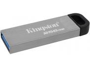 Kingston Datatraveler Kyson Memoria Usb 256Gb - 3.2 Gen 1 - 200 Mb/S En Lectura - Diseño Metalico - Color Plata (Pendrive)