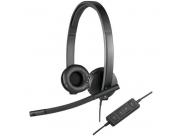 Logitech H570E Auriculares Con Microfono Usb - Microfono Plegable - Diadema Ajustable - Almohadillas Acolchadas - Controles En Cable - Color Negro