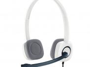 Logitech H150 Auriculares Con Microfono - Microfono Plegable - Diadema Ajustable - Almohadillas Acolchadas - Controles En Cable - Cable De 1.80M - Color Blanco