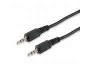 Equip Cable Audio Estereo Jack 3.5Mm Macho A Jack 3.5Mm Macho - Longitud 2.5M - Color Negro