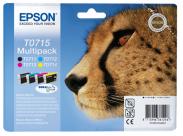 Epson T0715 Pack De 4 Cartuchos De Tinta Originales - C13T07154012