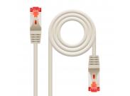 Nanocable Cable De Red Latiguillo Flexible Rj45 Cat.6 Sstp Pimf Awg26 3M - Color Gris
