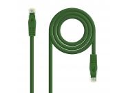 Nanocable Cable De Red Latiguillo Rj45 Lszh Cat.6A Utp Awg24 0.50M - Color Verde