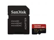 Sandisk Extreme Pro Tarjeta Sdxc 64Gb U3 V30 A2 Clase 10 170Mb/S + Adaptador Sd