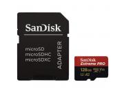 Sandisk Extreme Pro Tarjeta Sdxc 128Gb U3 V30 A2 Clase 10 170Mb/S + Adaptador Sd