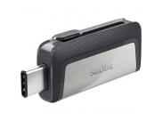 Sandisk Ultra Dual Memoria Usb-C Y Usb-A 64Gb - Hasta 150Mb/S De Lectura - Diseño Metalico - Color Acero/Negro (Pendrive)