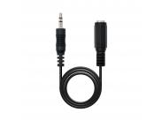 Nanocable Cable Audio Estereo Jack 3.5Mm Macho A Jack 3.5Mm Hembra 1.50M - Color Negro