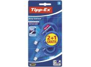 Tipp-Ex Easy Correct 2+1 Pack De 3 Cintas Correctoras 4.2Mm X 12M - Resistente - Escritura Instantanea (Blister)