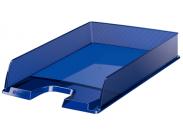 Esselte Europost Bandeja Portadocumentos - Plastico Transparente - Formato Vertical - A4 - Color Azul Marino Translucido