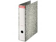 Esselte Archivador De Palanca - Carton - Formato Folio - Lomo 75Mm - Capacidad Para 500 Hojas - Color Gris Jaspeado