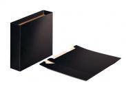 Esselte Cajetin De Carton Para Archivadores - Tamaño Folio - Lomo 75Mm - Capacidad 500 Hojas - Color Negro