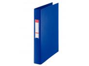 Esselte Carpeta De Anillas - Formato Folio - Capacidad Para 190 Hojas - 2 Anillas De 25Mm - Color Azul