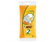 Bic Sensitive 2 Pack De 5 Maquinillas De Afeitar Desechables De 2 Hojas