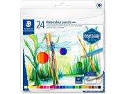 Staedtler 146 10C Pack De 24 Lapices De Colores Acuarelables - Resistentes A La Rotura - Colores Surtidos