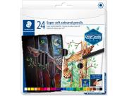 Staedtler Super Soft 149C Pack De 24 Lapices De Colores - Mina Extra Suave - Colores Surtidos
