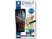Staedtler Super Soft 149C Pack De 12 Lapices De Colores - Mina Extra Suave - Colores Surtidos