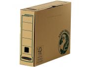 Fellowes Bankers Box Earth Caja De Archivo Definitivo A4 80Mm - Montaje Manual - Carton Reciclado Certificacion Fsc - Color Marron
