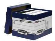 Fellowes Bankers Box Contenedor De Archivos Con Asas Ergonomicas Ergo Box - Montaje Automatico Fastfold - Carton Reciclado Certificacion Fsc