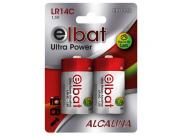 Elbat Pack De 2 Pilas Alcalinas Lr14C
