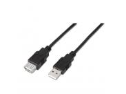 Aisens Cable Extension Usb 2.0 - Tipo A Macho A Tipo A Hembra - 1.0M - Color Negro