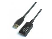 Aisens Cable Extension Usb 2.0 Prolongador Con Amplificador - Tipo A Macho A Tipo A Hembra - 5.0M - Color Negro