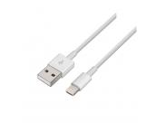 Aisens Cable Lightning A Usb 2.0 - Lightning/M-Usb A Macho - 1.0M - Color Blanco