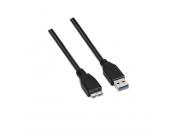 Aisens Cable Usb 3.0 - Tipo A Macho A Micro B Macho - 1.0M - Color Negro