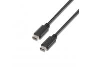 Aisens Cable Usb 2.0 3A - Tipo Usb-C/M-Usb-C/M - 0.5M - Color Negro