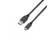 Aisens Cable Usb 3.1 Gen2 10Gbps 3A - Tipo Usb-C/M-A Macho - 1.0M - Color Negro