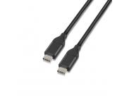 Aisens Cable Usb 3.1 Gen2 10Gbps 3A - Tipo Usb-C/M-Usb-C/M - 1.0M - Color Negro