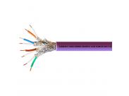 Aisens Cable De Red Rj45 Cat.7 S/Ftp Pimf Rigido Awg23 Con Cpr - Bobina De 305M 100% Cobre Para Instalacion - Color Violeta