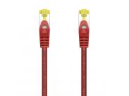 Aisens Cable De Red Latiguillo Rj45 Lszh Cat.7 600 Mhz S/Ftp Pimf Awg26 - 25Cm - Color Rojo