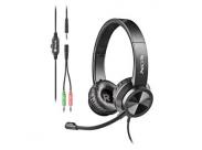 Ngs Msx 11 Pro Auriculares Con Microfono Flexible - Diadema Ajustable - Almohadillas Acolchadas - Control En Cable - Cable De 1.80M