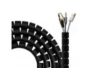 Aisens Organizador De Cable En Espiral 25Mm - 2.0M - Color Negro