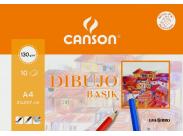 Canson Basik Minipack De 10 Hojas De Dibujo A4 - 21X29 - 130G - Color Blanco
