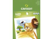 Canson Kids Dibujo Bloc Encolado De 30 Hojas A4 - 21X29.7Cm - 90G - Color Blanco