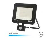Elbat Serie Slim Foco Led 50W Con Sensor De Movimiento 4000Lm - 6500K Luz Fria - Ip44