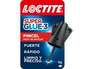 Loctite Super Glue-3 Pincel 5Gr - Adhesivo Universal Triple Resistencia - Fuerza Y Uso Instantaneo - 2640969/2046283/2640782/2641844