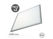 Elbat Pack 2 Paneles Led 60X60 40W 4600Lm - Color Blanco